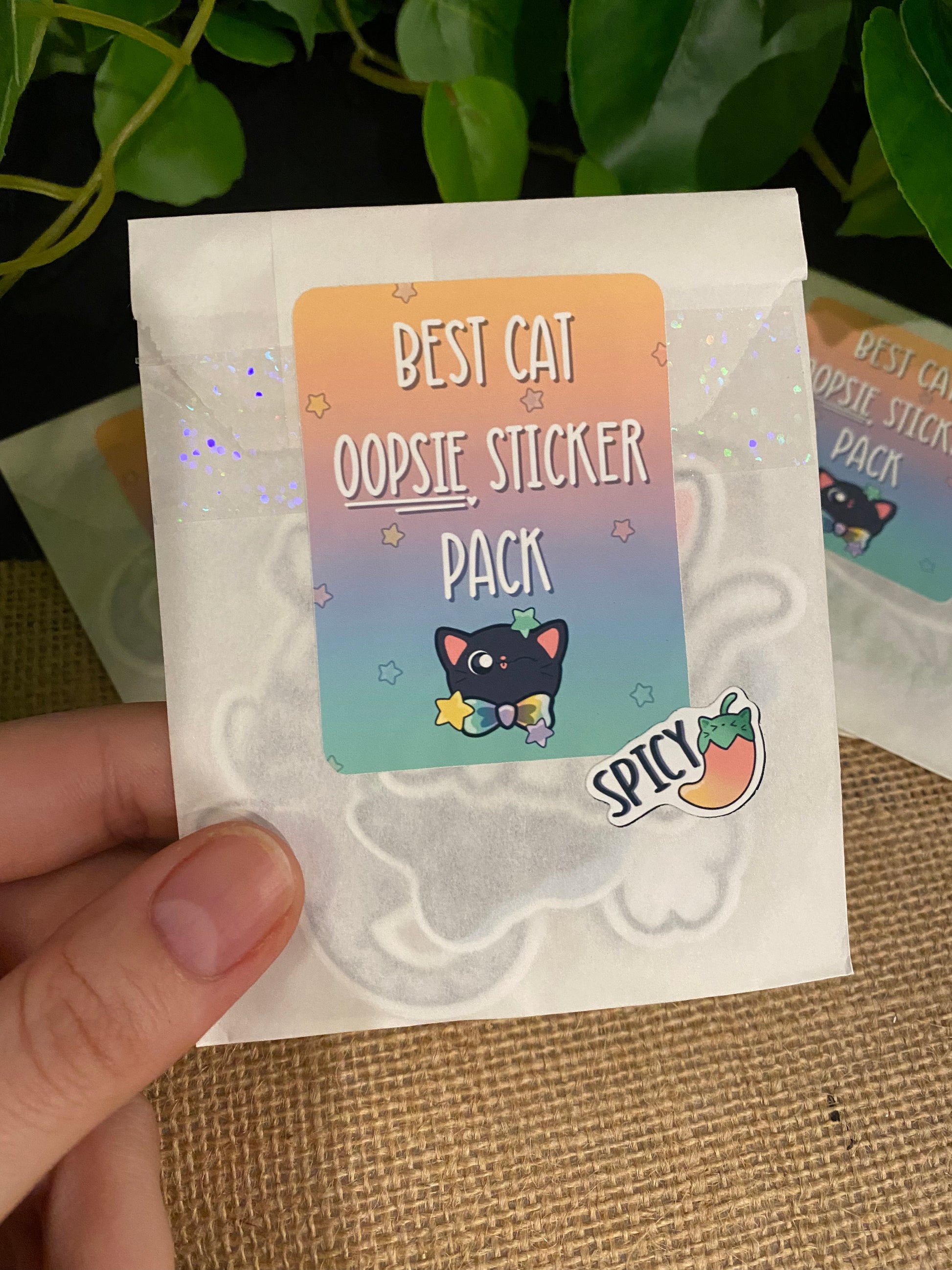 SECONDS SALE Surprise Assorted Holographic Stickers, Cute Holographic  Surprise Sticker Bundles, B-grade Oopsie Sticker Packs 